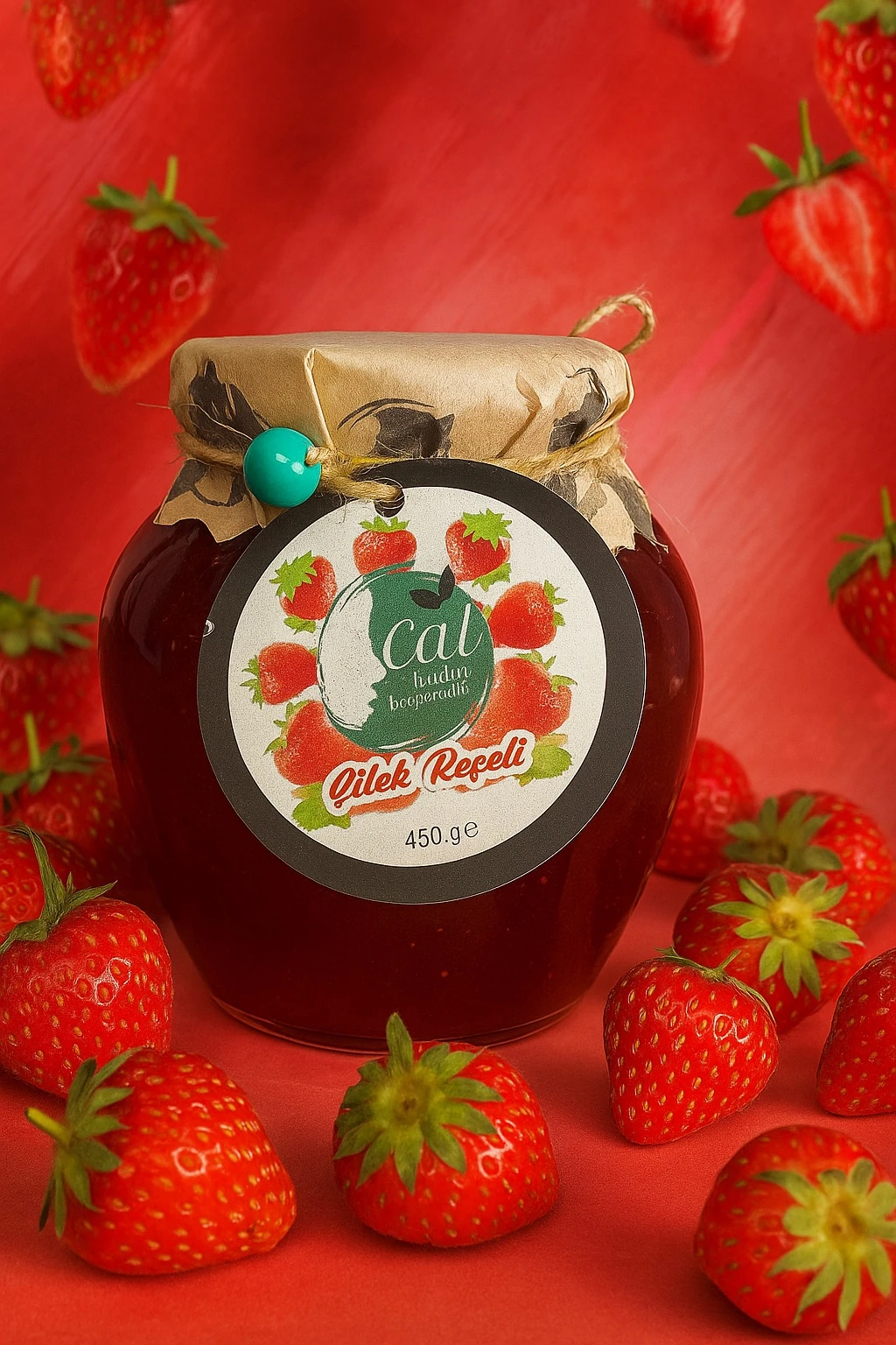 Ev Yapımı Çilek Reçeli 450gr